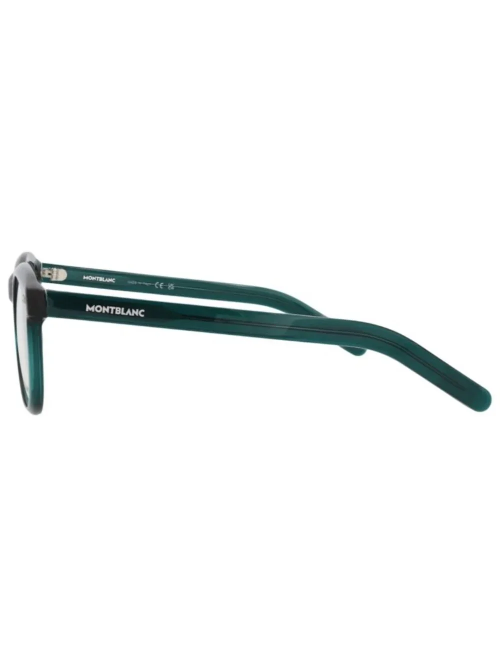 New Montblanc Women's Eyeglasses Round Oval Acetate Frame Mens Green Green